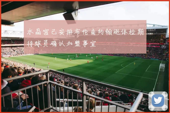 水晶宫已安排布伦南约翰逊体检期待球员确认加盟事宜